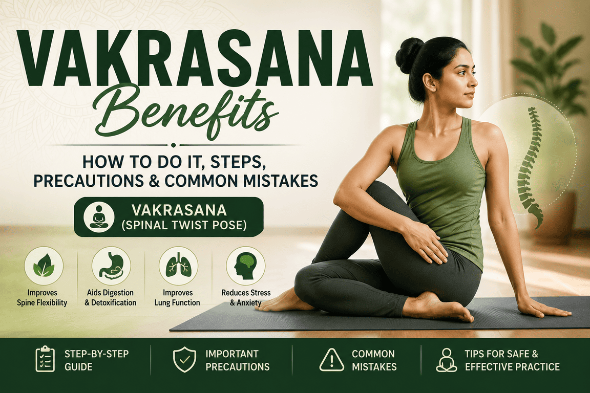 Vakrasana Benefits: How to Do It, Steps, Precautions & Common Mistakes